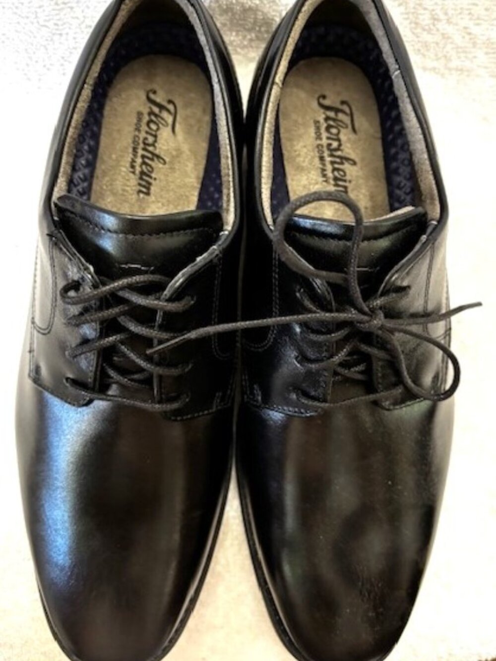 Florsheim Shoe Company Lexington black leather plain toe oxford NWOT Men's 8-1/2
